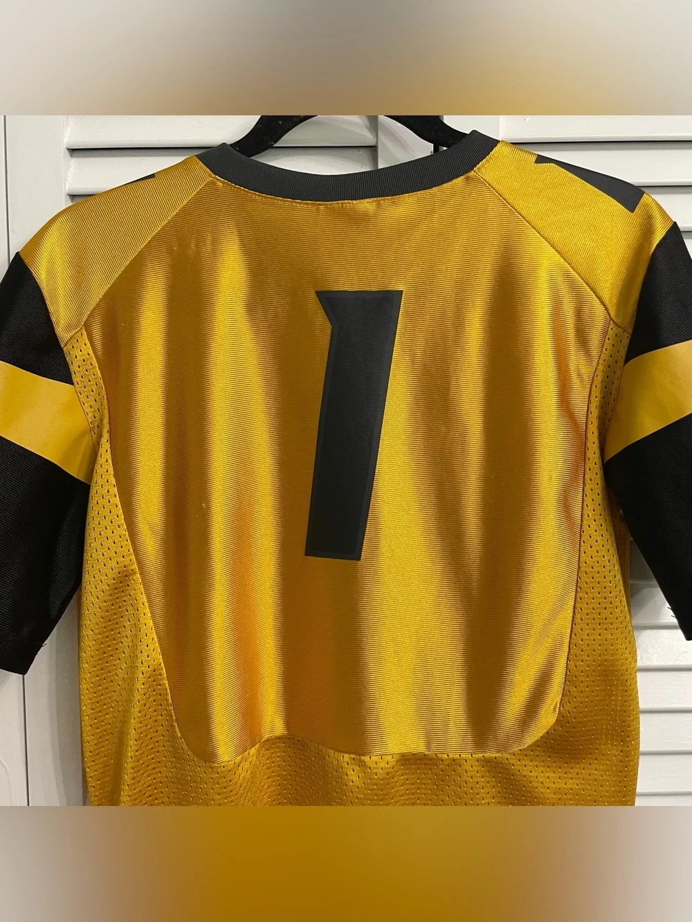 Missouri Tigers Mizzou Football Jersey Nike Gold Short Sleeve Boys Youth Size M